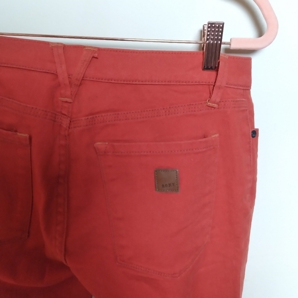 Roxy Orange Stretch Denim Low Rise Five Pocket Skinny Jeans Size 5/27 - Picture 8 of 12